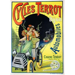 Affiche vintage Cycles Terrot Dijon – Automobile et cycle