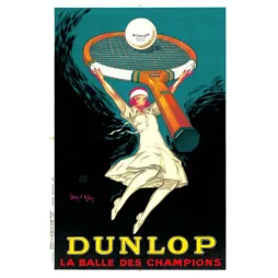 Pub vintage Dunlop Tennis – La Balle des Champions années 1920