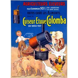 Pub vintage Cuiseur Colomba – Matériel agricole éleveurs début XXe
