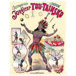 Affiche ancienne Jongleur Tou-Tainsko – Cirque XIXe