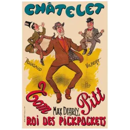 Affiche spectacle Tom Pitt – Châtelet Max Dearly Paris