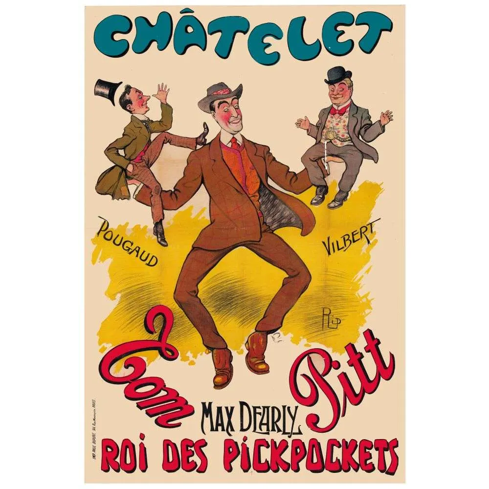 Affiche spectacle Tom Pitt – Châtelet Max Dearly Paris Affiche spectacle Tom Pitt – Châtelet Max Dearly Paris