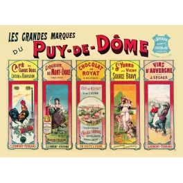 Affiche vintage Grandes Marques Puy-de-Dôme – Exposition 1900