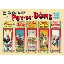 Affiche vintage Grandes Marques Puy-de-Dôme – Exposition 1900