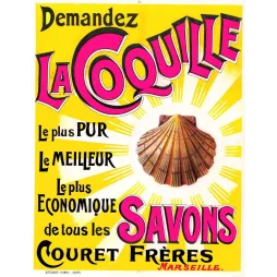 Pub vintage Savon La Coquille – Couret Frères Marseille