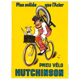 Pub vintage Pneu Vélo Hutchinson – Plus solide que l'acier Mich