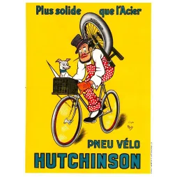 Pub vintage Pneu Vélo Hutchinson – Plus solide que l'acier Mich