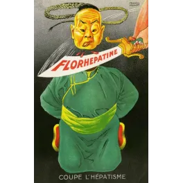 Florhepatine – pub vintage médicament hépatique XXe siècle