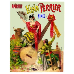 Kina Perrier Nîmes – pub vintage apéritif Belle Époque