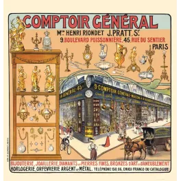 Comptoir Général Riondet Paris – pub vintage bijouterie Belle Époque