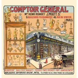Comptoir Général Riondet Paris – pub vintage bijouterie Belle Époque