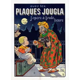 Plaques Jougla – pub vintage photographie début XXe siècle