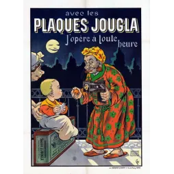 Plaques Jougla – pub vintage photographie début XXe siècle