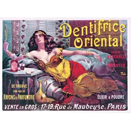 Pub vintage Dentifrice Oriental – Élixir poudre dentaire Paris