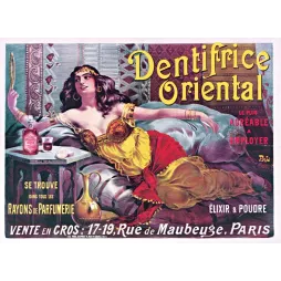 Pub vintage Dentifrice Oriental – Élixir poudre dentaire Paris