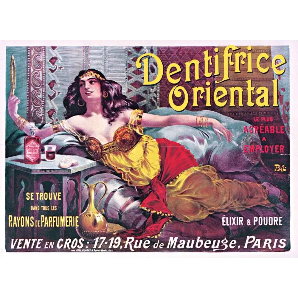 Pub vintage Dentifrice Oriental – Élixir poudre dentaire Paris Pub vintage Dentifrice Oriental – Élixir poudre dentaire Paris