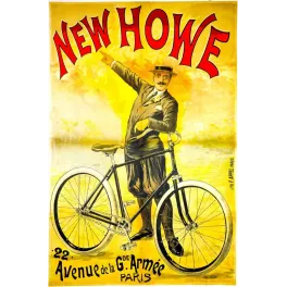 Pub vintage Bicyclette New Howe – Avenue Grande Armée Paris