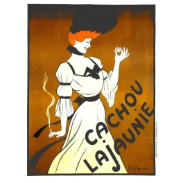 Pub vintage Cachou Lajaunie – Pastille rafraîchissante femme Paris