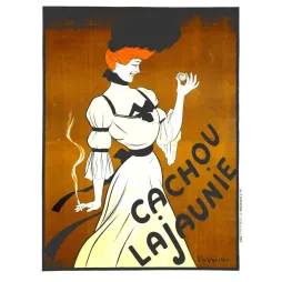 Pub vintage Cachou Lajaunie – Pastille rafraîchissante femme Paris