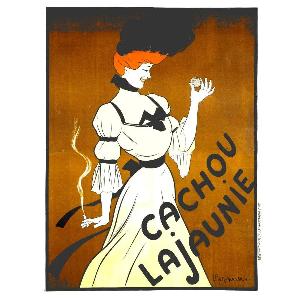 Pub vintage Cachou Lajaunie – Pastille rafraîchissante femme Paris