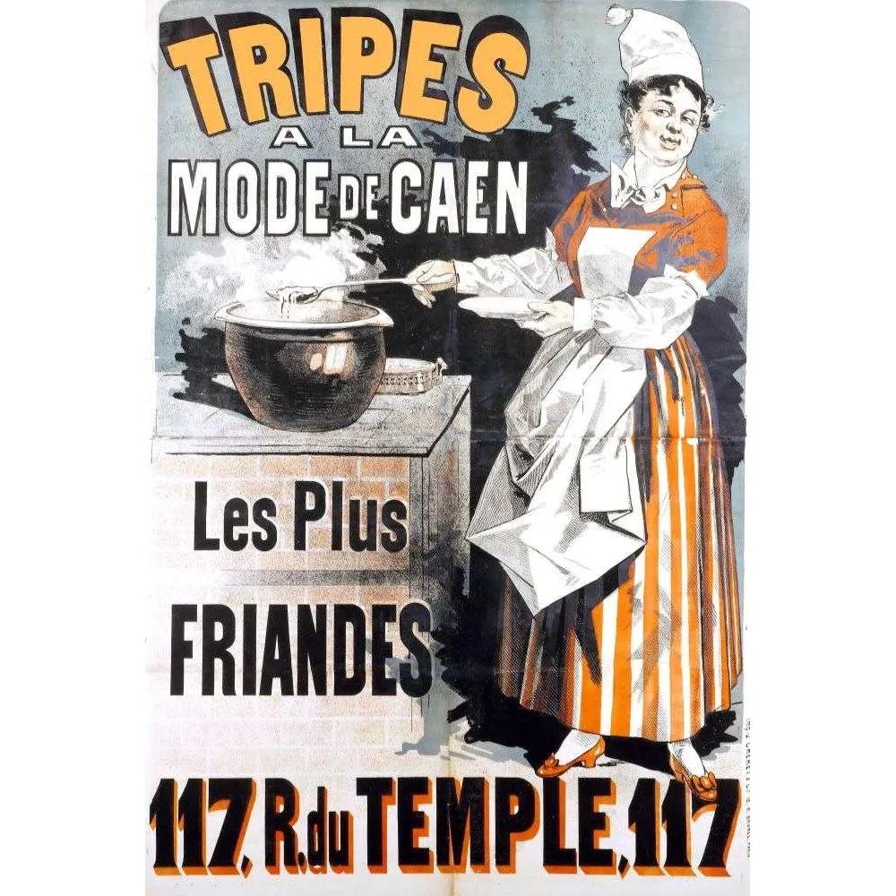 Pub vintage Tripes Mode de Caen – Restaurant Paris rue du Temple