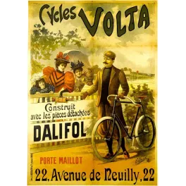 Pub vintage Cycles Volta Dalifol – Vélo mondain Paris avenue Neuilly
