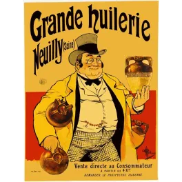 Pub vintage Grande Huilerie Neuilly – Huile Crème d'Orient vente directe
