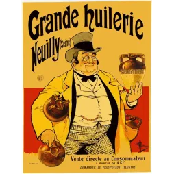 Pub vintage Grande Huilerie Neuilly – Huile Crème d'Orient vente directe