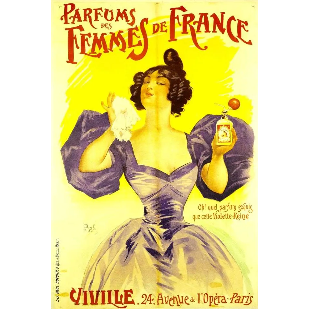 Pub vintage Parfums Femmes de France Viville – Violette-Reine Paris Pub vintage Parfums Femmes de France Viville – Violette-Reine Paris