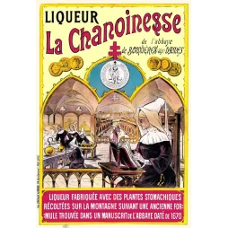 Pub vintage Liqueur La Chanoinesse – Abbaye Bouxières-aux-Dames 1670