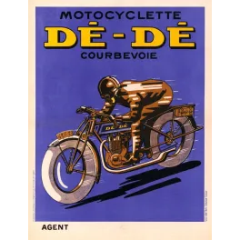 Pub vintage moto Dé-Dé Courbevoie années 1920