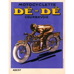 Pub vintage moto Dé-Dé Courbevoie années 1920