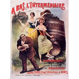 Pub vintage vin Gustave Fabre Nîmes