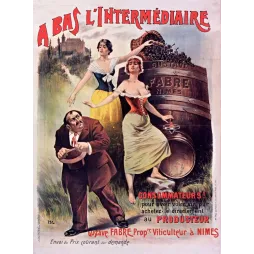 Pub vintage vin Gustave Fabre Nîmes