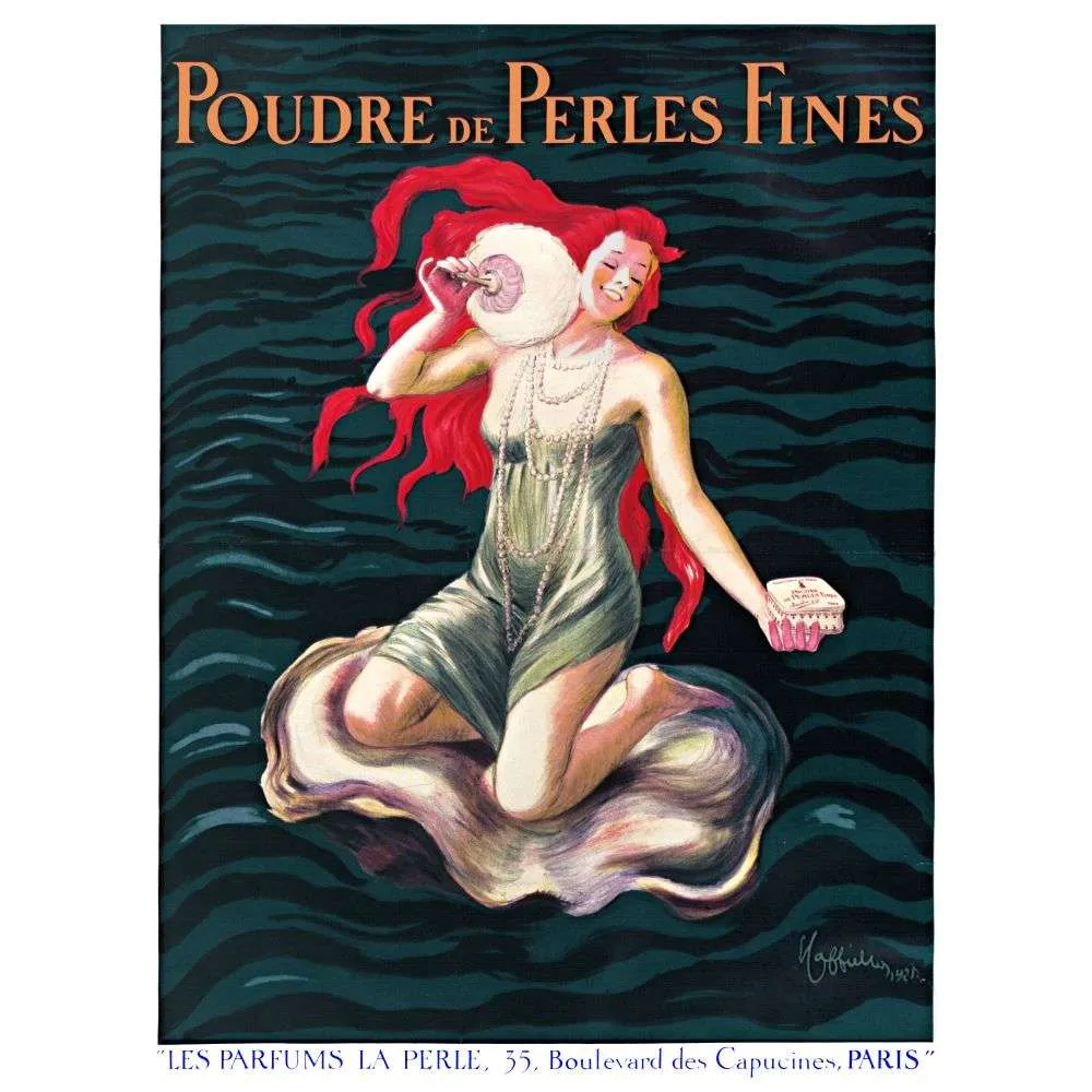 Pub vintage Poudre Perles Fines Cappiello 1921 Paris Pub vintage Poudre Perles Fines Cappiello 1921 Paris