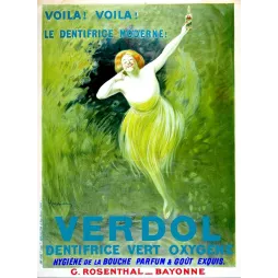 Pub vintage dentifrice Verdol Bayonne Belle Époque
