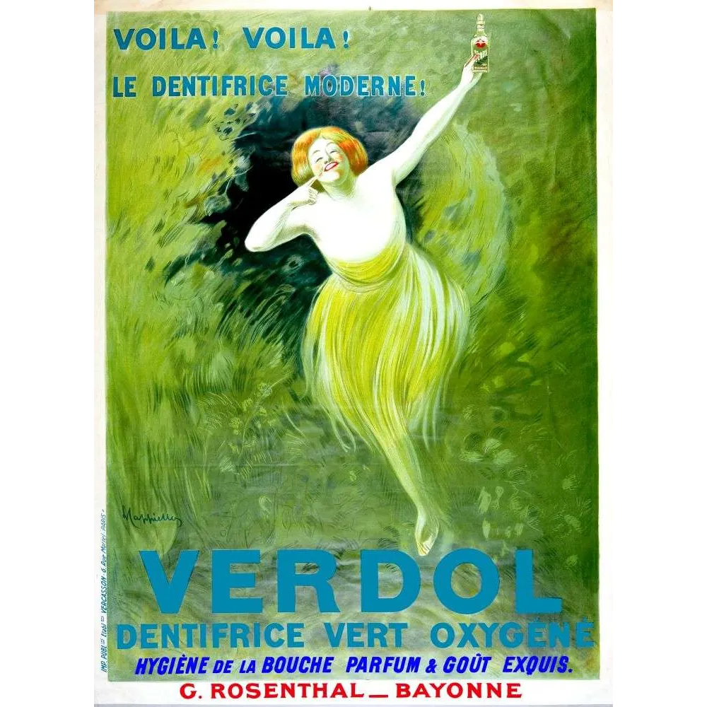 Pub vintage dentifrice Verdol Bayonne Belle Époque Pub vintage dentifrice Verdol Bayonne Belle Époque