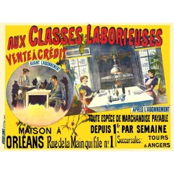 Pub vintage vente à crédit Classes Laborieuses Orléans XIXe