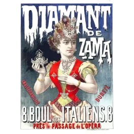 Pub vintage bijouterie Diamant Zama Paris boulevard Italiens