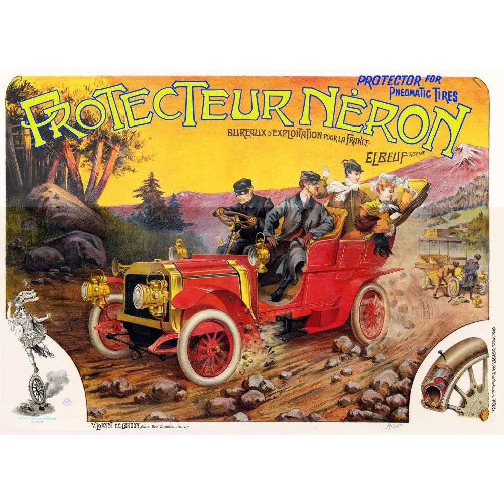Pub vintage pneumatiques Protecteur Néron automobile Elbeuf Pub vintage pneumatiques Protecteur Néron automobile Elbeuf