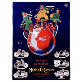 Pub vintage Monet Coyon véhicules légers Mâcon années 1920