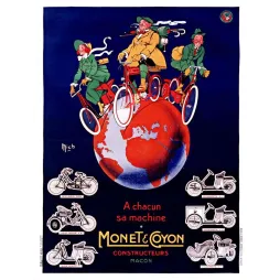 Pub vintage Monet Coyon véhicules légers Mâcon années 1920