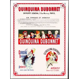 Document publicitaire vintage Quinquina Dubonnet apéritif Paris XIXe
