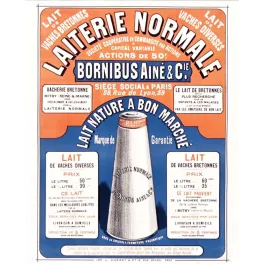 Pub vintage laiterie Bornibus Paris lait breton livraison XIXe