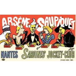 Saupiquet Sardines Nantes – Affiche pub vintage 1897