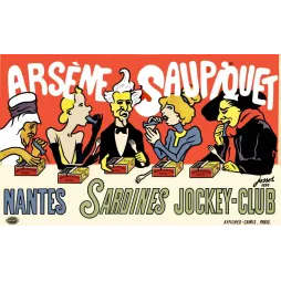 Saupiquet Sardines Nantes – Affiche pub vintage 1897