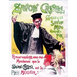 Savon Cristel Gosselies – Affiche pub vintage Privat-Livemont 1896