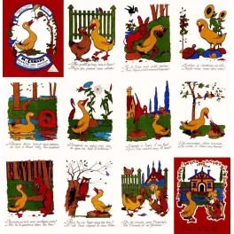Imagerie M. Canard cherche une maison Benjamin Rabier - Publicité vintage