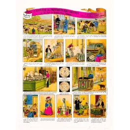 Planche publicitaire Laiterie Propriétaires Réunis Bordeaux 1900 | Cadeau-Souvenir
