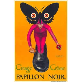 Affiche Cirage Papillon Noir Cappiello 1921 | Cadeau-Souvenir